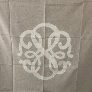 New $178 Alex & Ani Path of Life Throw Blanket-Tan/Cream-52 x 58-Recycled Cotton